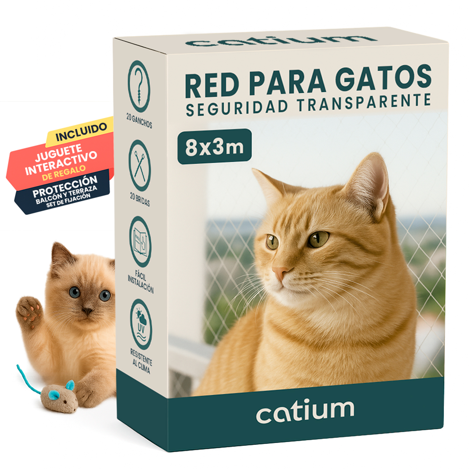 Red de Seguridad Premium para Gatos